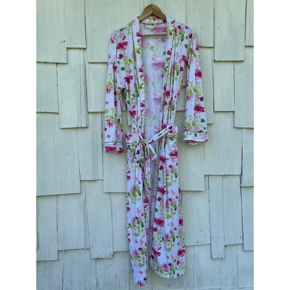 Soft Surroundings Floral Cotton Painterly Robe‎ Small - Picture 3 of 7